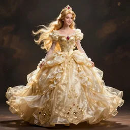 a full length body shot of an anime princess