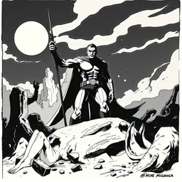 an illustration by mike mignola