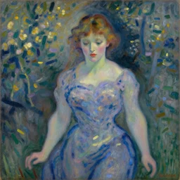 AI reaches sentience, impressionist art