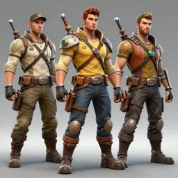 payday 2 characters in rayman legends concept art, ultra realistic, 4 k, octane render, real life characters, high detailed