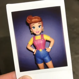 a polly pocket, kodachrome photo
