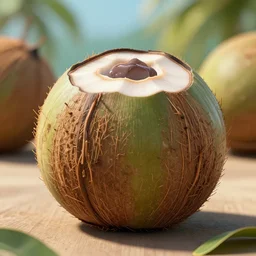 now, the coconut trunk, do not throw this junk,, silly, coconuts, ultra realistic, unreal engine 5, depth of field, bokeh, octane render, 8 k hd,
