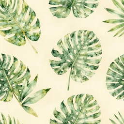 seamless green Tropical Prints pattern. cozy. warm colors. elegant.