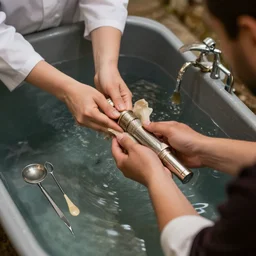ecumenical soul migration, in the baptism of the embalming tools