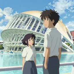 beautiful anime Valencia by makoto shinkai, 8k wallpaper