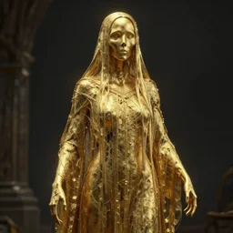by beksinski, by millaise, photography golden ghost, octane render, by waterhouse, high quality, 8 k, haunting, highly detailed, photorealism