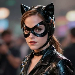 Emma Watson as Catwoman, XF IQ4, f/1.4, ISO 200, 1/160s, Adobe Lightroom, DxO Photolab, polarizing filter, Sense of Depth, AI enhanced, HDR, in-frame