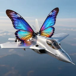 a cybernetic butterfly mixed with a jet fighter, highly detailed, super realistic, unreal engine, 8 k