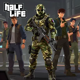 half - life counter strike 3 d photo swat millitary camouflage robot ninja mask combinaison suit of valve portal fanart station steam character design, art gta 5 cover, official fanart behance hd artstation by jesper ejsing, by rhads, makoto shinkai and lois van baarle, ilya kuvshinov, ossdraws