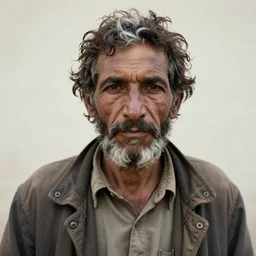 portrait of a homeless wealthy man, by Steve McCurry, clean, detailed, award winning