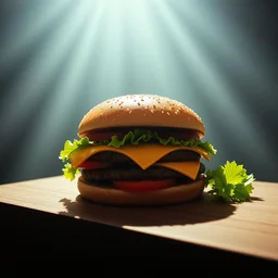 hamburger as ray x