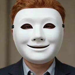 a cinematic portrait of the happy mask salesman, half - moon eyes, ginger, art by lois van baarle and loish and rossdraws and sam yang and samdoesarts and artgerm and saruei and disney!, digital art, highly detailed, intricate, sharp focus, trending on artstation hq, deviantart, unreal engine 5, 4 k uhd image