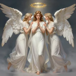angels, by oi, trending on artstation