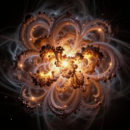 the teseract explosion. a hyper detailed 2 4 k resolution digital art concept piece,, fractalism, strange, hyperdetailed, photorealistic, interesting, benoit b. mandelbrot, m. c. escher