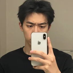 an awkward weird cringe selfie, taken on iphone 1 3 pro, instagram,
