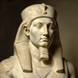 portrait of ozymandius. art by gaston bussiere.