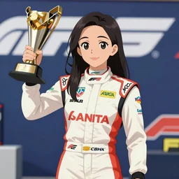 nazrin winning a f 1 championship, anime,