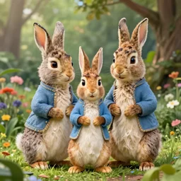 babs and buster bunny in peter rabbit, digital art by eugene de blaas and ross tran, vibrant color scheme, highly detailed, in the style of romanticism, cinematic, artstation, greg rutkowski