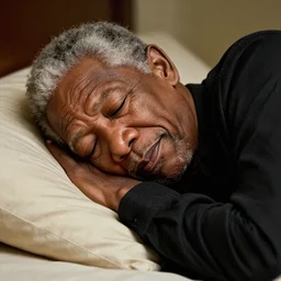 Morgan Freeman Sleeping