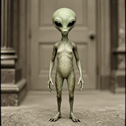 A 1920s photo of an alien
