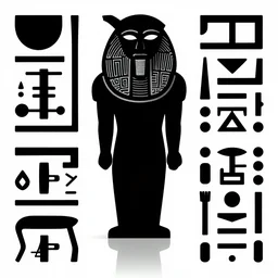 a black hieroglyphs on white background, reflections, smooth, sharp focus, concept art, illustration, beautiful, geometric, trending on artstation, cinematic, featured on behance , artwork by WLOP and Tran, Ross