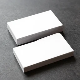 a photo of a stack of business cards on a table, very detailed, realistic, hyperrealism, mockup