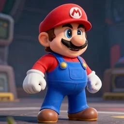 super mario in destiny 2, highly detailed, extremely high quality, hd, 4 k, 8 k, canon 3 0 0 mm, professional photographer, 4 0 mp, lifelike, top - rated, award winning, realistic, detailed lighting, detailed shadows, sharp, no blur, edited, corrected, trending