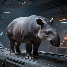incredible, mindblowing beautiful tapirs in a spaceship, matte painting, artstation, cgsociety, dramatic lighting, concept art, octane render, arnold 3 d render