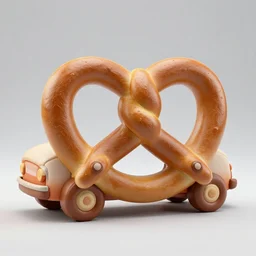 A pretzel shaped car