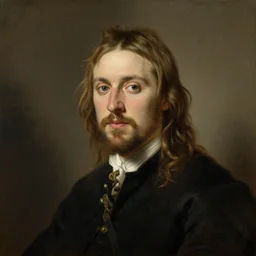 A portrait painting of Logan Paul by Rembrandt van Rijn