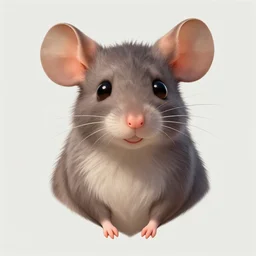 character design portrait of a cute anthropomorphic furry rat girl with rat ears, looking at the camera, smiling, 4 k, concept art, by wlop, ilya kuvshinov, artgerm, krenz cushart, pixiv.