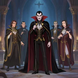a vampire royal court, trending on artstation