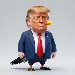a bird that resembles donald trump