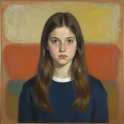 A decent young girl portrait by Mark Rothko.