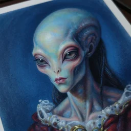 hyperrealistic close-up pastel rococo alien! man highly detailed concept art eric zener elson peter cinematic hard blue lighting high angle hd 8k sharp shallow depth of field, inspired by David Paul Cronenberg and Zdzisław Beksiński