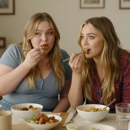 obese mary kate and ashley olsen eating mukbang