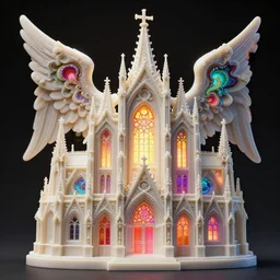 beautiful hyperrealistic 3 d render of a delicate ivory sculpture of an ornate cathedral made entirely of mandelbrot fractals by android jones, micro detail, unreal engine, dramatic lighting, psychedelic, octane renderer, catholicpunk, glowing, white color scheme, photorealistic, physically based rendering, angelic, hyper detailed, colorful, carved soap, trending on cgsociety