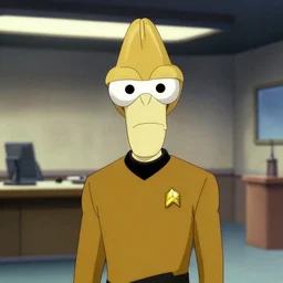 Portrait of Zoidberg as a Starfleet office by Paul Lehr