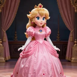 professional portrait photography of princess peach in an opera