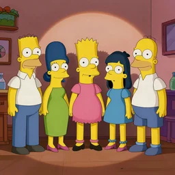 the simpsons as the cast of friends