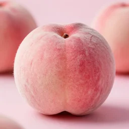 a macro photo of a round peach's dry skin, hairy skin, hyper realistic, hyper detailed, 35mm, grainy film, pink volumetric studio lighting, bokeh, award winning shot, vogue magazine, cinematic, 8k, elegant, tender, pastel, octane render