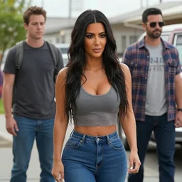 movie still of kim kardashian in the tv show trailer park boys.