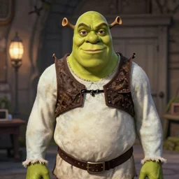 Neo from the Matrix, early screen test. Shrek