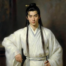 wuxia, character design, attractive male, painting by gaston bussiere, craig mullins, j. c. leyendecker