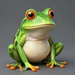 frog dressed like a drag queen, detailed, realistic