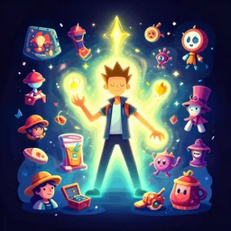 skill magic geek inside matrix deepdream radiating a glowing aura stuff loot legends stylized digital illustration video game icon artstation lois van baarle, ilya kuvshinov, rossdraws,