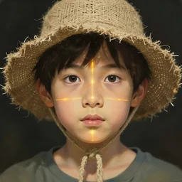 beauty hemp kid in hemp hat madeof hemp, behance hd by jesper ejsing, by rhads, makoto shinkai and lois van baarle, ilya kuvshinov, rossdraws global illumination, golden ratio, symmetrical beauty face