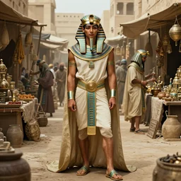 fantasy concept art by anders zorn and craig mullins depicting colin farrell as an ancient egyptian rogue standing in a busy oriental market