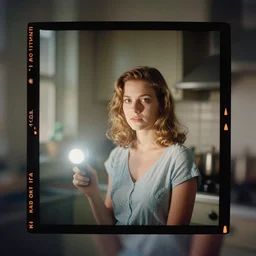kodak portra 4 0 0, wetplate, flashlight, 8 5 mm carl zeiss, blueberry, hdr, award - winning colour portrait by britt marling : a sunlit 1 9 6 0 s kitchen, quadratic quadratic picture frames, haze, wallpaper, fog, no people