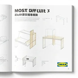 scan of the most difficult ikea instruction book, please help me i don't understand
